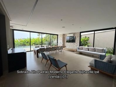 SOBRADO DE ALTO PADRÃO SEMI-MOBILIADO PARA LOCAÇÃO | ALPHAVILLE CRUZEIRO DO SUL-GOIÂNIA-GO