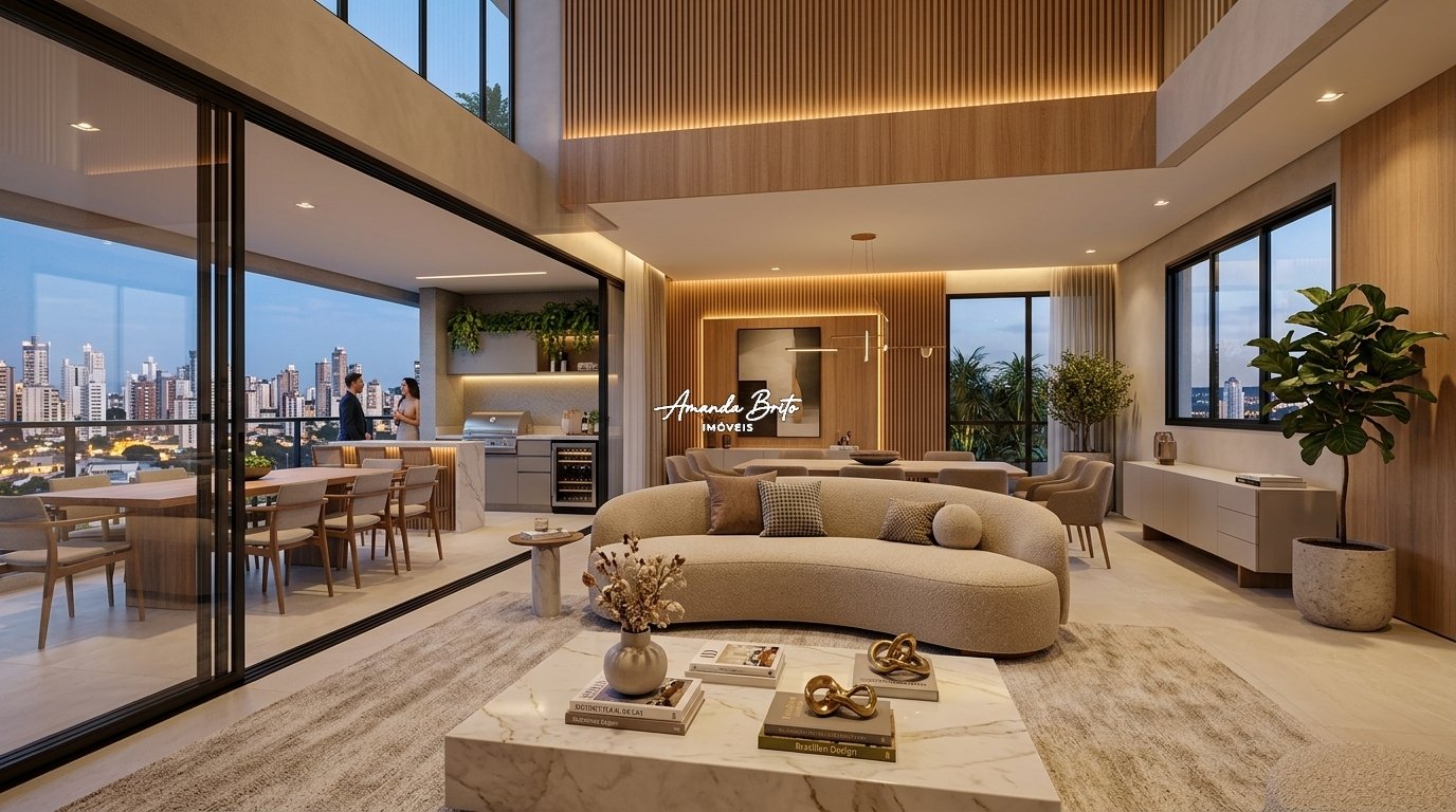 Apartamento Alto Padrão no Residencial Gran Marista | 3 Suítes, Varanda Gourmet — Setor Marista